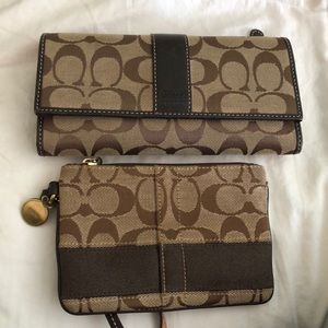 Coach wallet and wristlet